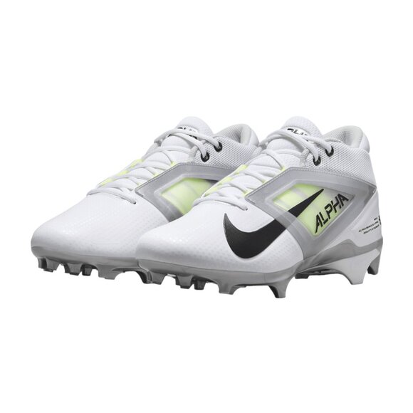 New! Size 17 Men |Nike Alpha Menace 4 PRO Agility X Power| White/Metallic Silver - Picture 9 of 16